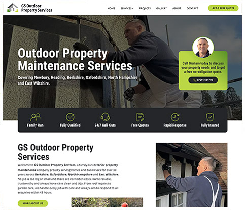 GS Outdoor Property Services design visual